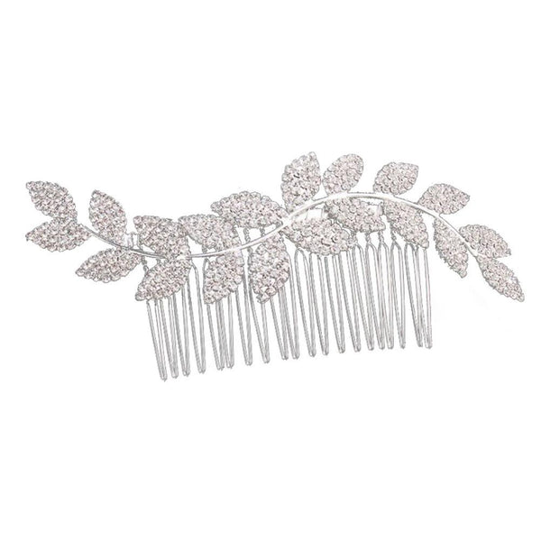 Bridal Hair Side Comb Crystal Wave