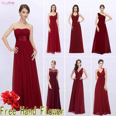 Bridesmaid Dress A-line Chiffon Long Dress
