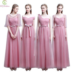Bridesmaid Dresses 4 Styles Soft Tulle Floor-length