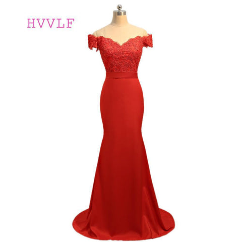 Bridesmaid Dresses Mermaid V-neck Cap Sleeves Appliques Lace Backless