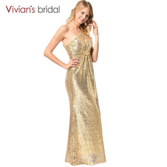Bridesmaid Dress	One Shoulder Vivian's Bridal Long Mermaid
