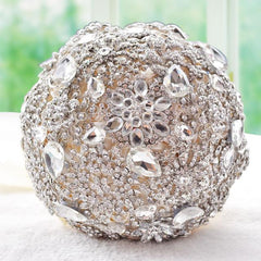 Brooch Bouquet Ivory Gray or White