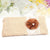 Burlap Clutch Bag Flower Lace Makeup Bag