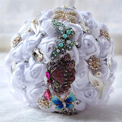 Butterfly Brooches Bridal Bouquet Multiple Colors
