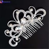 Butterfly Pearl  Hair Comb