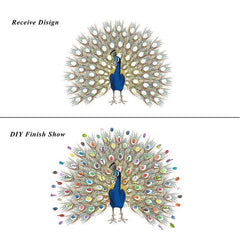 Canvas Fingerprint  Guest Board Peacock Pattern