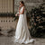 Cap Sleeve A-Line Chiffon Appliques Lace Princess Bride Dress