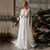 Cap Sleeve A-Line Chiffon Appliques Lace Princess Bride Dress