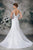 Cap Sleeve Wedding Dress Mermaid V-neck Sweep Train Satin Beaded