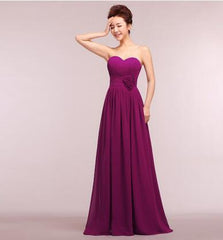 Chiffon Sweetheart Bridesmaid Dress Empire Waist