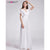 Chiffon Wedding Dress Elegant A Line V Neck Flare Sleeve Long