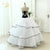 Classical A line White Black Glamorous Wedding Dress