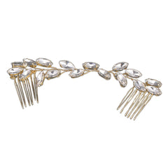 Crystal Bridal Hair Comb Silver or Gold