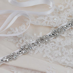 Crystal Dress Sash Rhinestone Belt