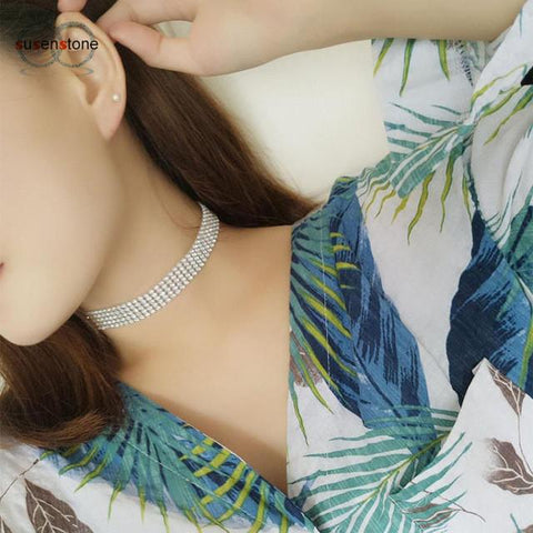 Crystal Rhinestone Choker