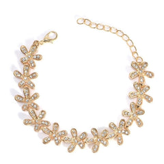 Crystal Snowflake  Wrap Bracelet