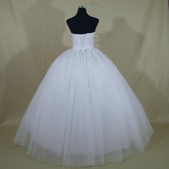 Crystal Tulle Ball Gown Princess Wedding Dress