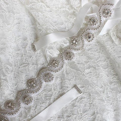 Crystal Wedding Belt Multiple Ribbon Colors