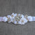 Crystal Wedding Belt w/ Appliques Satin Flowers 5 Styles