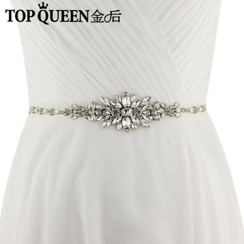 Crystal Wedding Belt with Ribbon