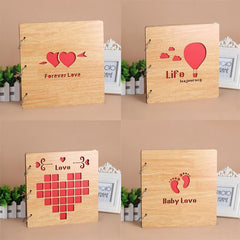 DIY Wooden Photo Album , Wedding Guest Book , Handmade Loose-leaf Album 17 Styles