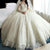 Dubai Crystal Flowers Wedding Dress