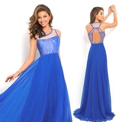 Elegant Maxi Dress High Waist A-line Floor Length