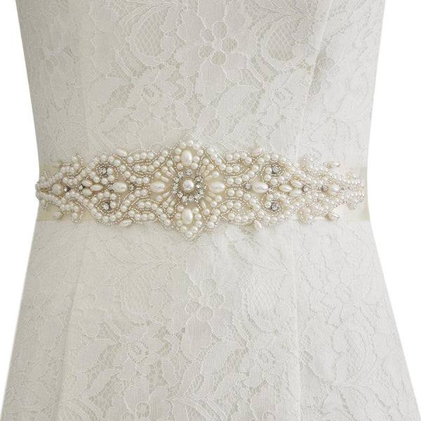 Elegant Pearl Bridal Belt