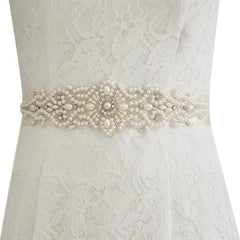 Elegant Pearl Bridal Belt