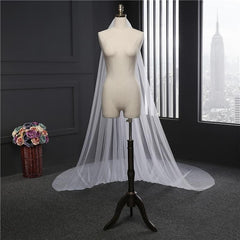 Elegant Wedding Veil 3 Meters Long w/Comb