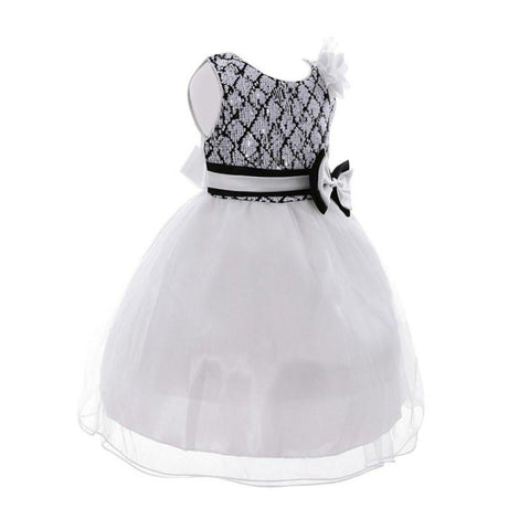 Flower Girl Evening Dress Short Mesh Kids Dress