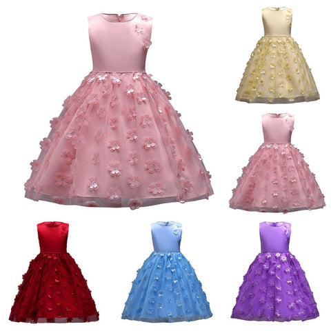 Flower Girl Princess Pageant Tutu Tulle Gown Dress