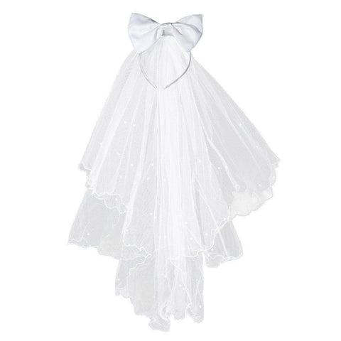 Flower Girl Veil White