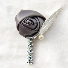 Flower Lapel Pin Mens Wedding Boutonniere