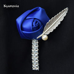 Flower Lapel Pin Mens Wedding Boutonniere