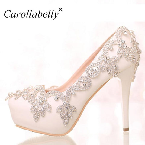 Flower Platform High Heels Multiple Heel Heights