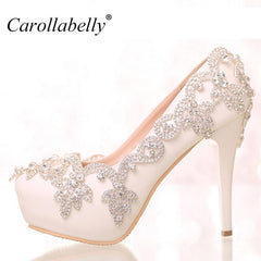 Flower Platform High Heels Multiple Heel Heights