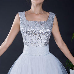 Formal Dress for  Home Coming / Prom  A-line Cap Sleeves Short Mini Tulle Sequins
