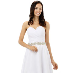 Formal Dress for  Home Coming / Prom  A-line Sweetheart Short Mini Chiffon Beaded Crystals