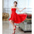 Formal Dress for  Home Coming / Prom Ivory or Red  Bow Asymmetrical