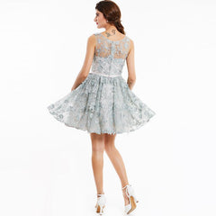 Formal Dress for  Home Coming / Prom Pink or Gray Lace Above knee Short