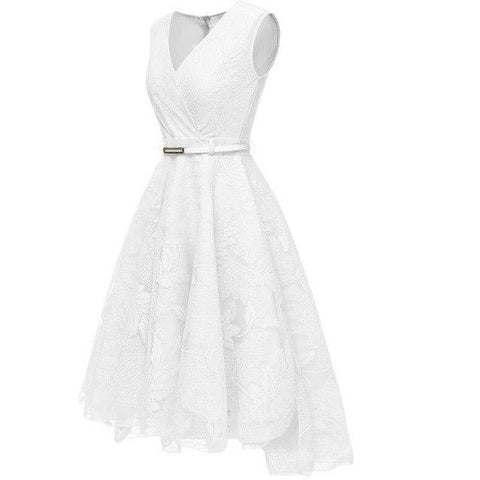 Formal Dress for  Home Coming / Prom  Simple V-neck Sleeveless Tea-length Multiple Colors