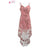 Formal Dress for  Home Coming / Prom Vintage Short front Long Back High Low Embroidery Pink