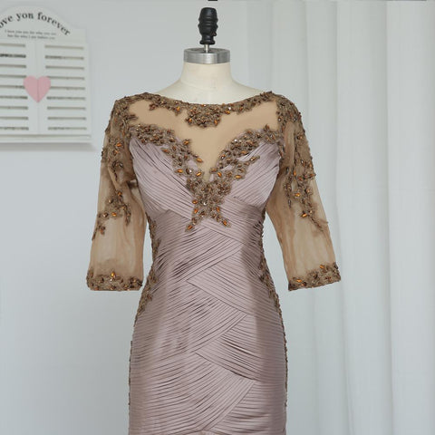 Formal Dress Mermaid Half Sleeve