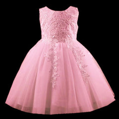 Formal Party Dress Sleeveless Flower Tulle Princess Wedding Flower Girl Dress