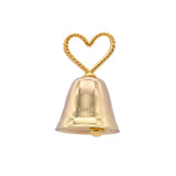 Gold Bell Wedding Place Card Holder