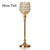 Gold Crystal Tealight Candlesticks Pillar Candle Holders Lantern for Home Wedding Bar Table Centerpiece Party Decoration