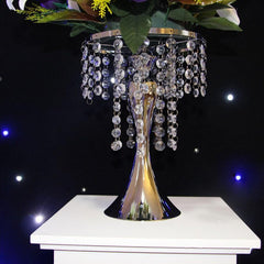 gold silver wedding table centerpieces flower vase