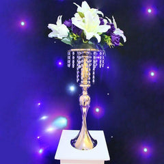 gold silver wedding table centerpieces flower vase