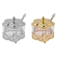 Gold/Silver Flower Pattern Iron Cover Candy Bowls For Candy Bar